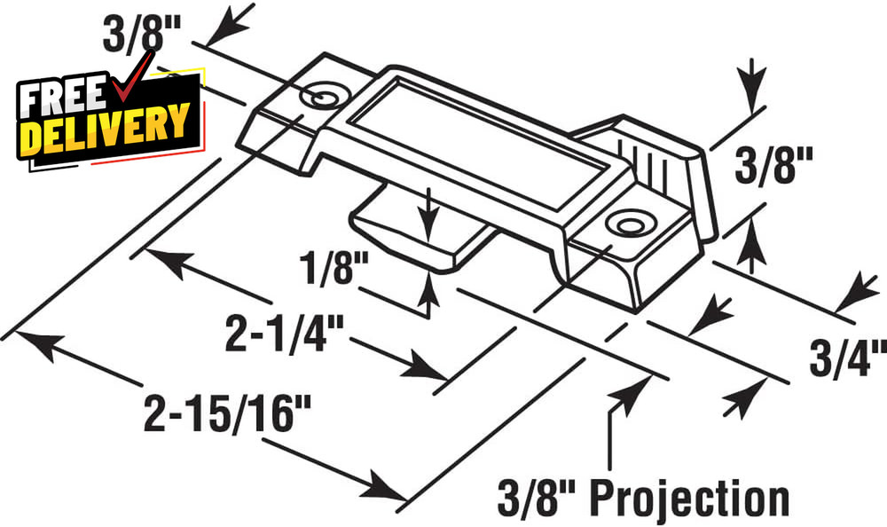 F 2590 Sash Lock for Vertical and Horizontal Sliding Windows Replace Broken S...