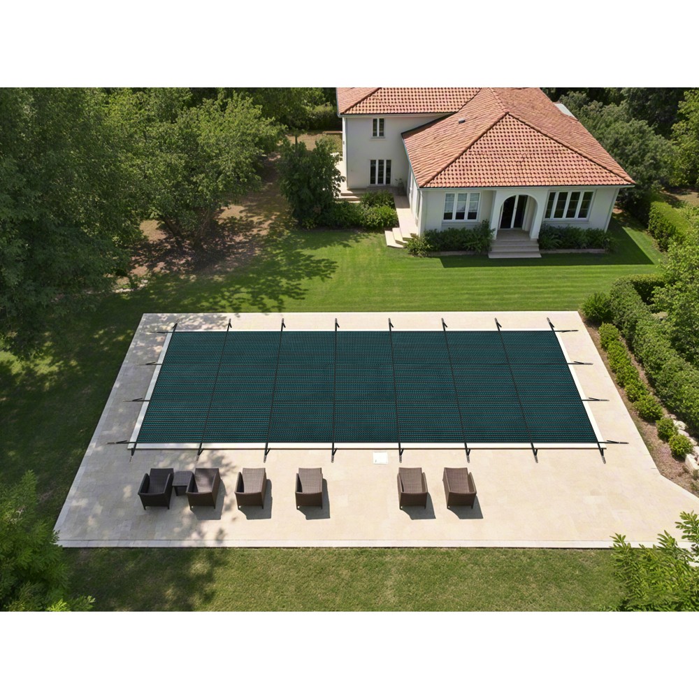 Mesh Safety Cover W/ Hardware for 16' x 32' Rectangular Inground Pool