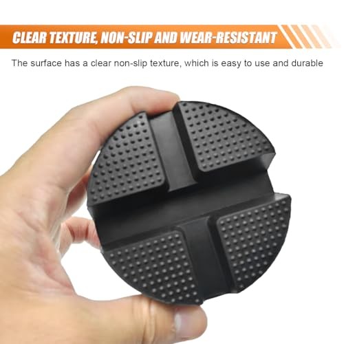 Rubber Cross Slotted Jack Adapter, Disk Frame Rail Protector, Anti Slip 1PC