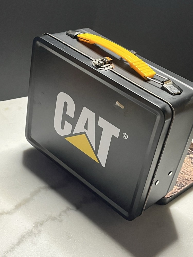 cat caterpillar lunch box vintage