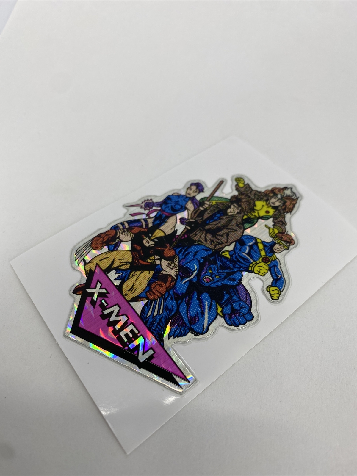 RARE Vintage X-Men 1992 Ser 4 Marvel Masterpieces Prism Vending Machine Sticker