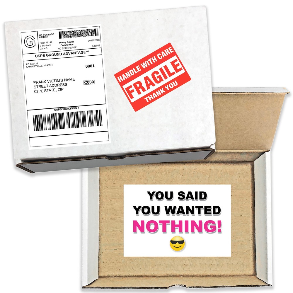 Nothing Box Prank Mail Sent Anonymously!