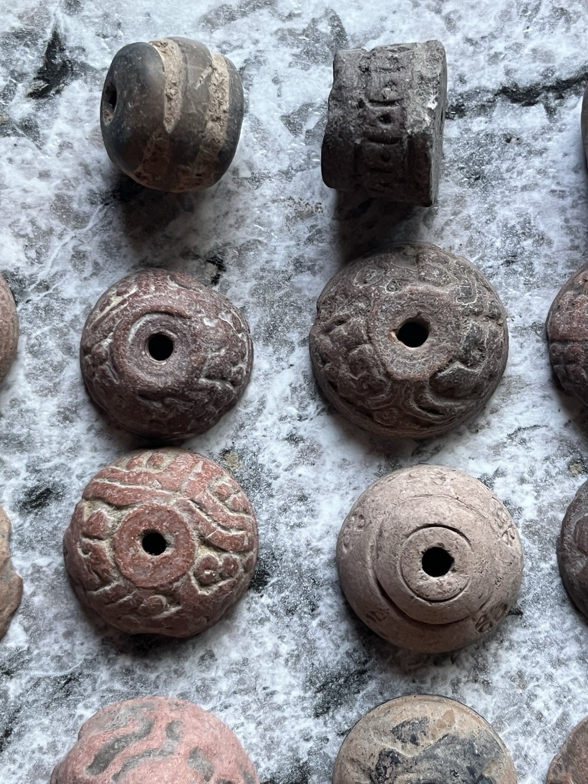 23 Teotihuacan Ancient Artifacts PreColumbian Beads Mayan Mezcala Free Shipping
