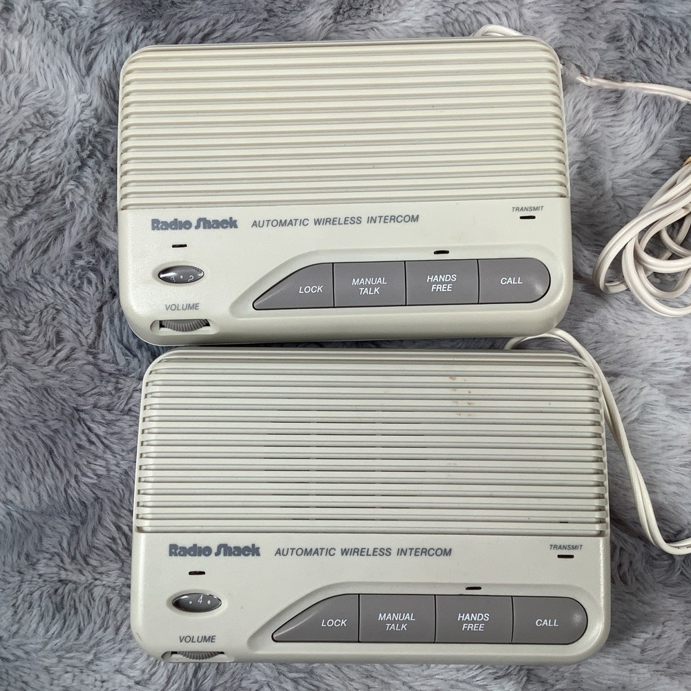 Radio Shack (43-227) FM Wireless Intercom Two Stations
