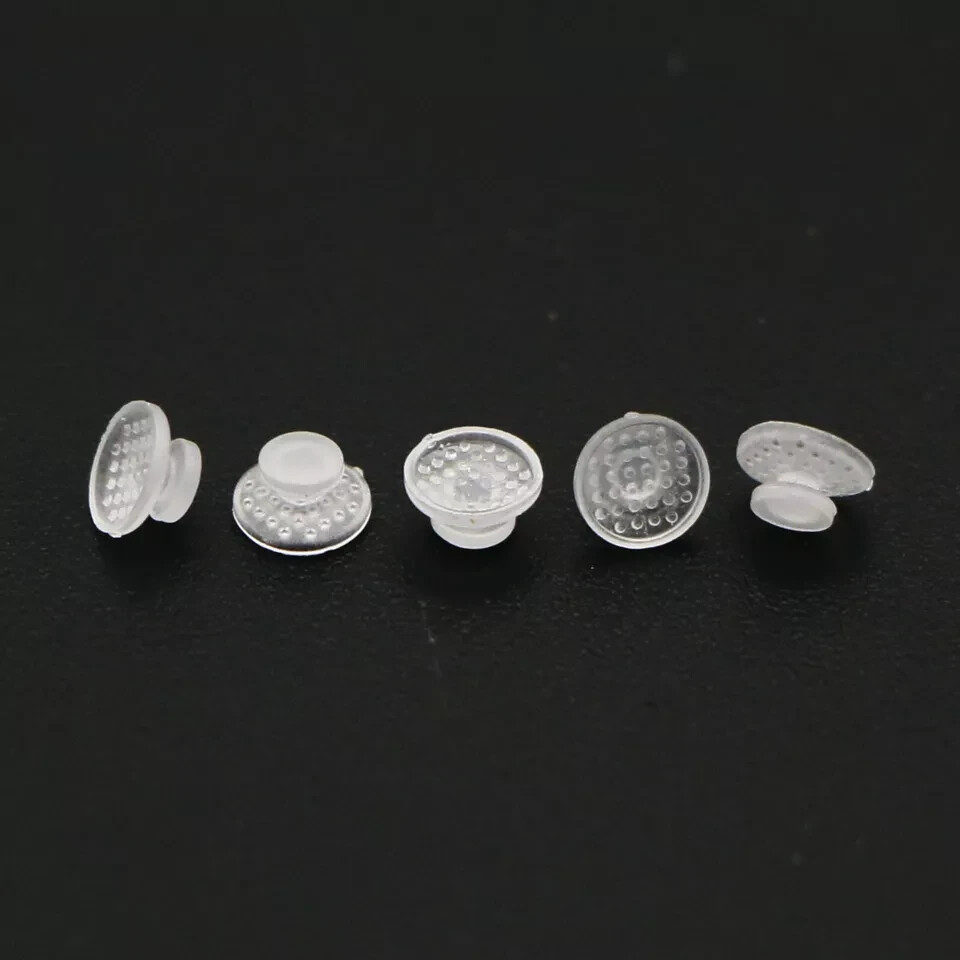Dental Orthodontic Ceramic Clear Lingual Button Bondable Round Base 10Pcs/Pack