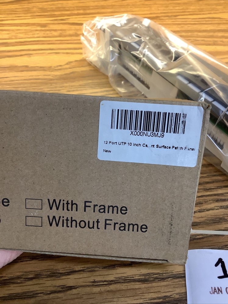 12-Port Cat5E UTP Network Patch Panel 10 inches Ethernet DSHOT