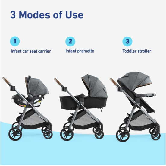 Graco® Modes™ Trio Travel System, Hemlock, Black