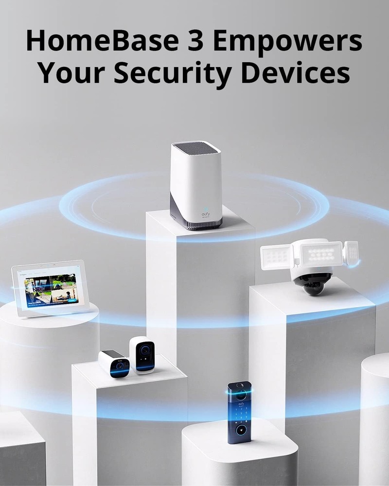 eufy Security HomeBase S380 (HomeBase 3),eufy Edge Gray+White