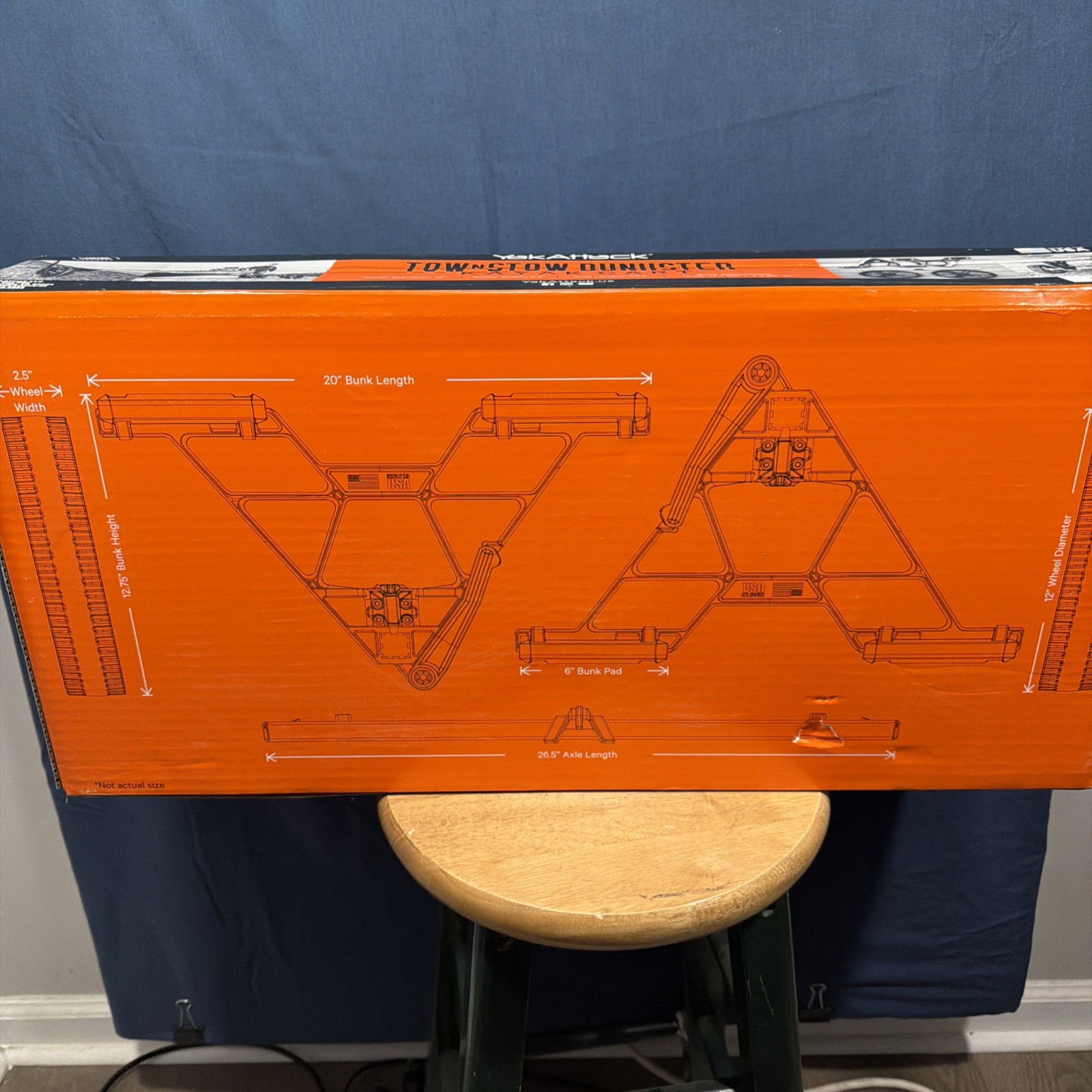 YakAttack TNS-1002 TowNStow Bunkster Kayak Cart