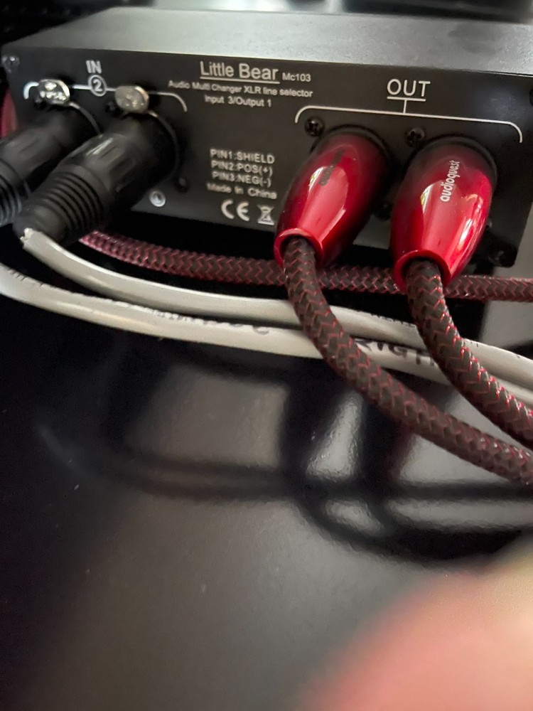 XLR switcher 3 in 1 out