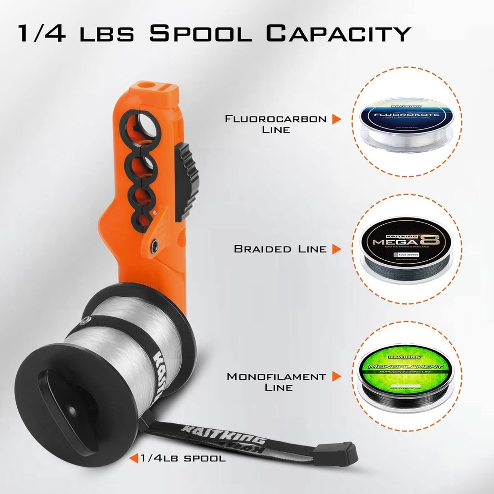Patented Radius Line Spooler, Compact Fishing Line Spooling Tool for Spinning...