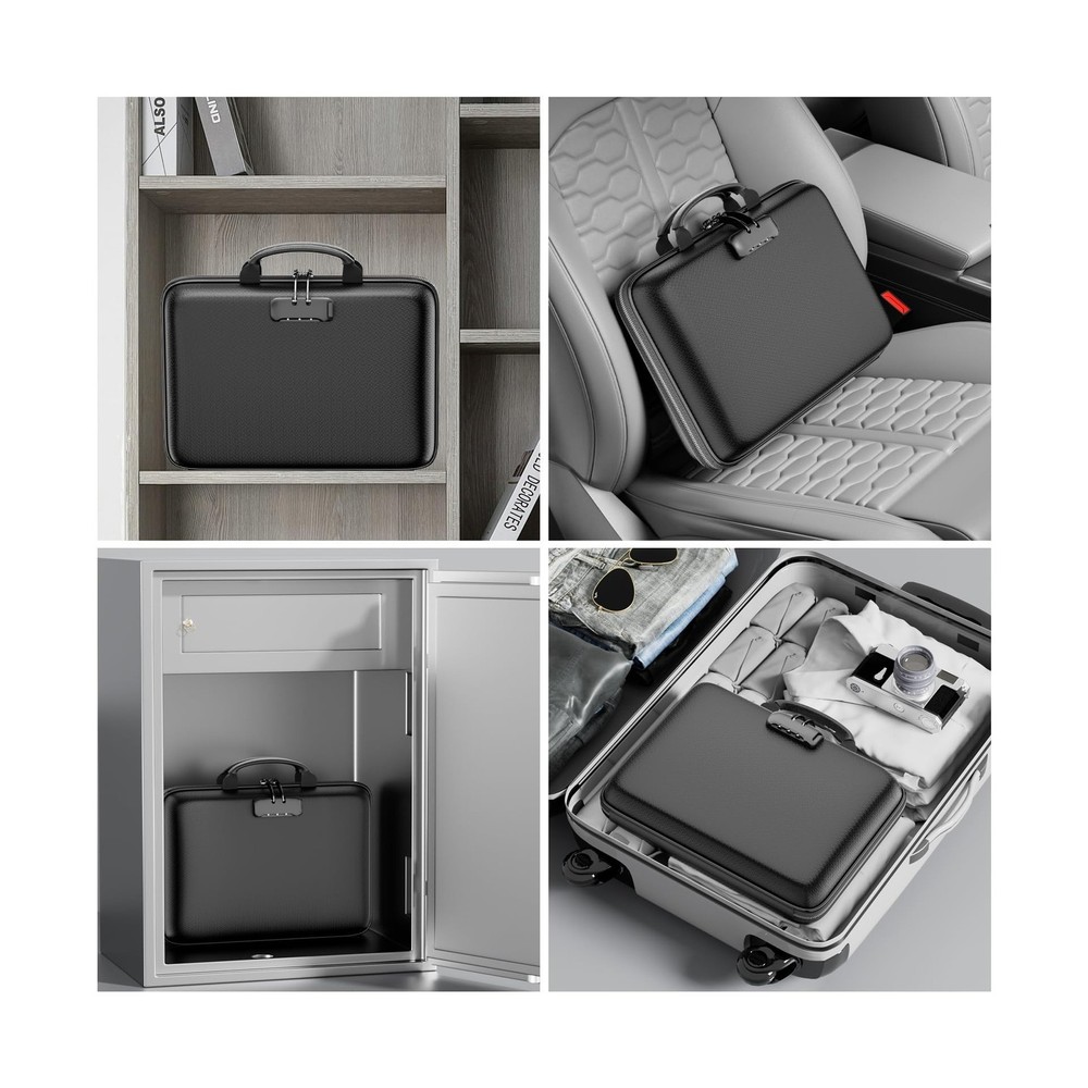 DocSafe Fireproof File Organizer with Lock, Hard-Shell Case Firepro... Fast Ship