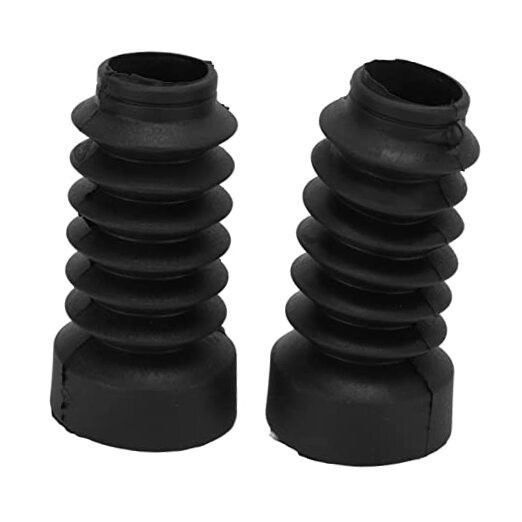 Black Motorcycle Front Fork Boots Dust - Antiaging Dust