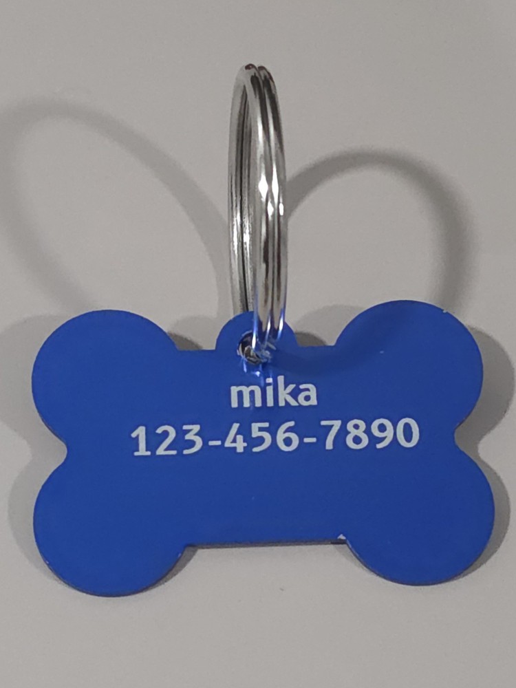 Bone Dog Tags Laser Engraved ID Tags