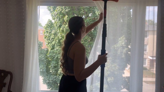 26FT Telescoping Window Squeegee Kit - 2-in-1 Cleaner, Cobweb Duster, Dusting To