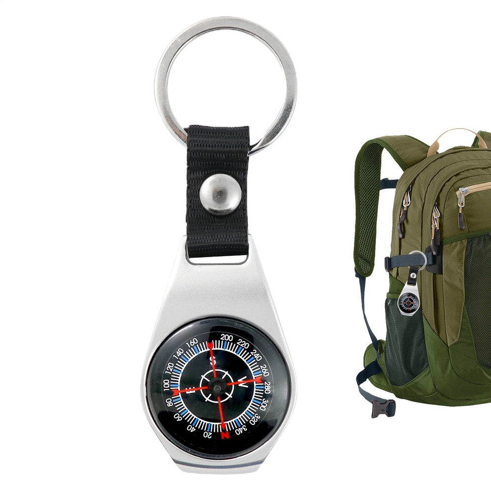 Zinc Alloy Compass Hook Camping Navigation Tools Small Pocket Compass Compact