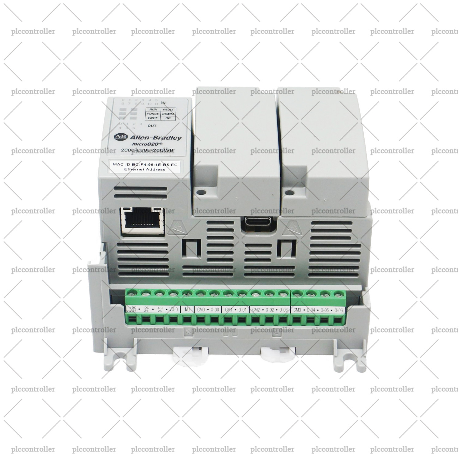 New Sealed 2080-L20E-20QWB Allen Bradly Micro820 20 I/O ENet/IP Controller