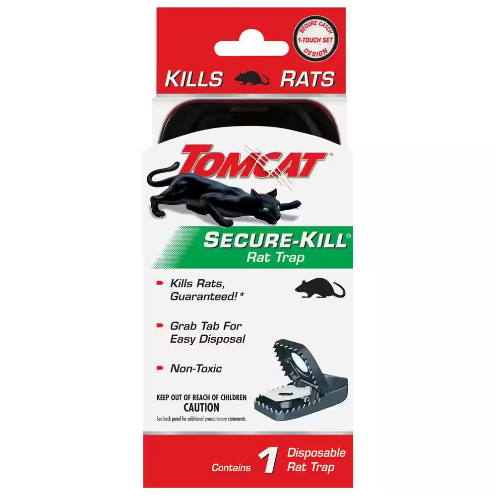 Secure-Kill Rat Trap, Features Aggressive Secure Catch Design to Trap and Kill,