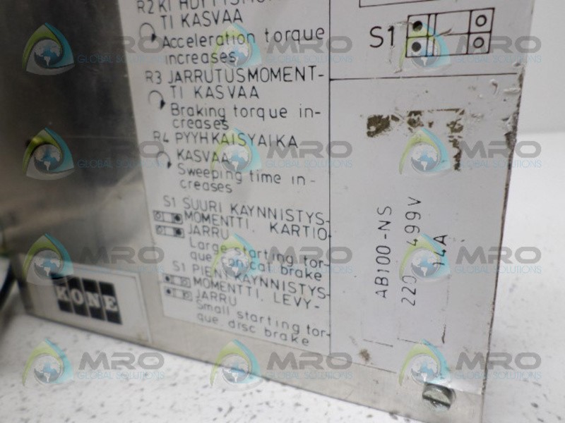 KONE AB100-NS POWER SUPPLY MODULE UNMP