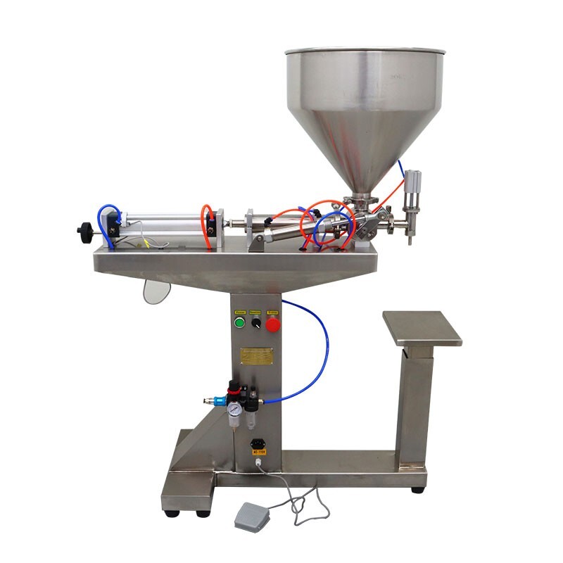 30ml-300ml Pneumatic Paste & Liquid Filling Machine Single Head Floor Type