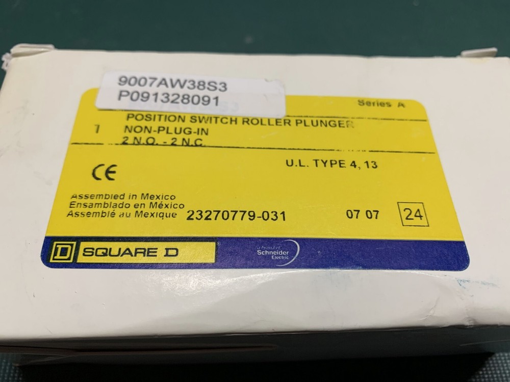 Square D Position Switch Roller Plunger