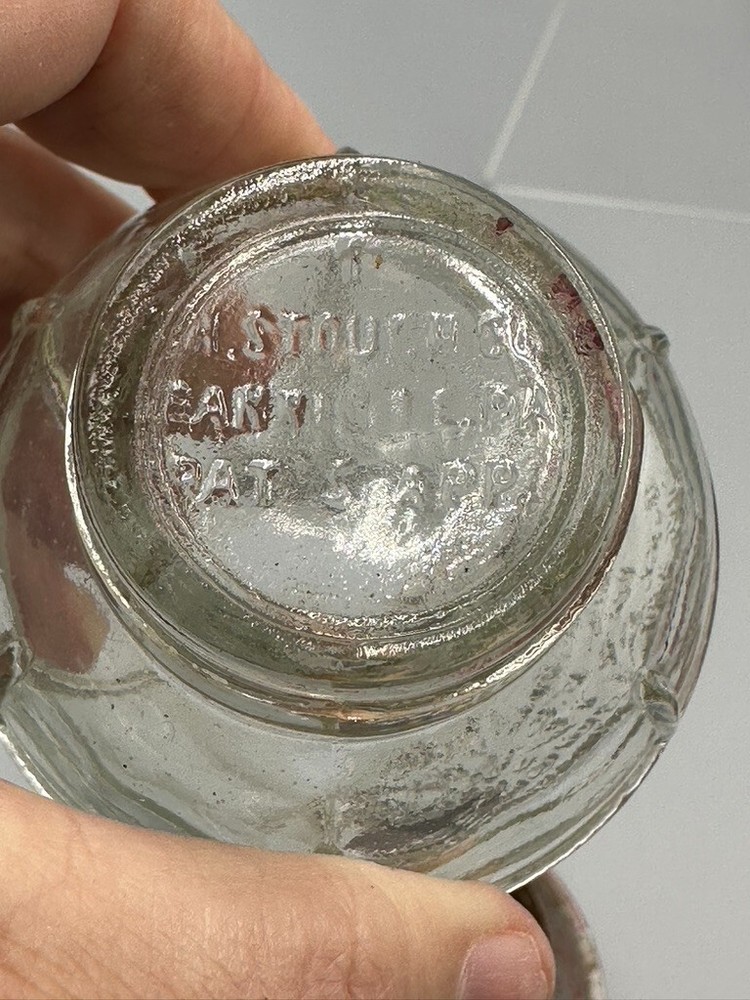 1950s Stough LANTERN Figural Glass CANDY CONTAINER A&E 447 Vintage