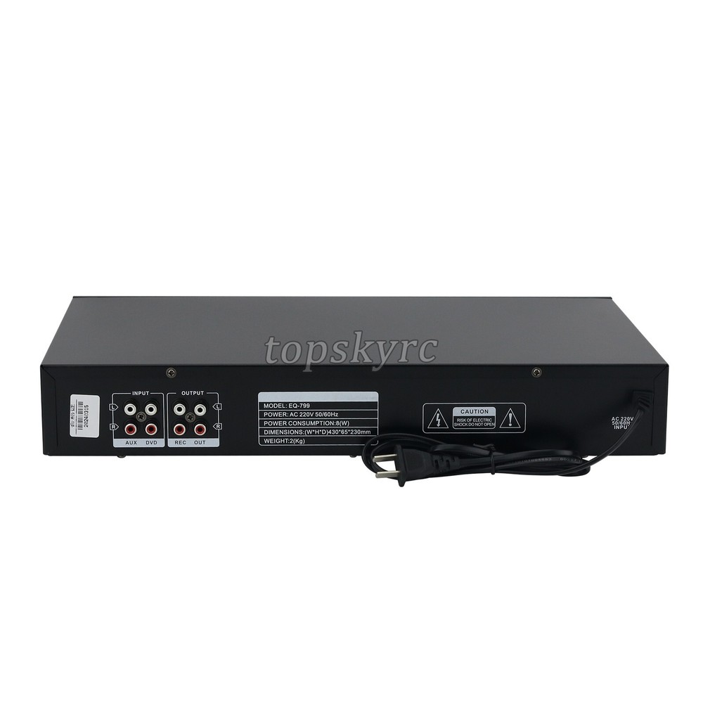 40-band Stereo Graphic EQ Bluetooth Equalizer AC 220V Audio Equalizer USB ts12