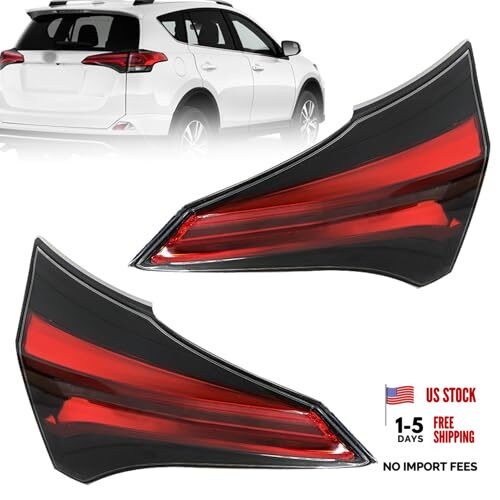 2-Pack Rear Left and Right Tail Light Brake Lamp Assembly Replacement for RV