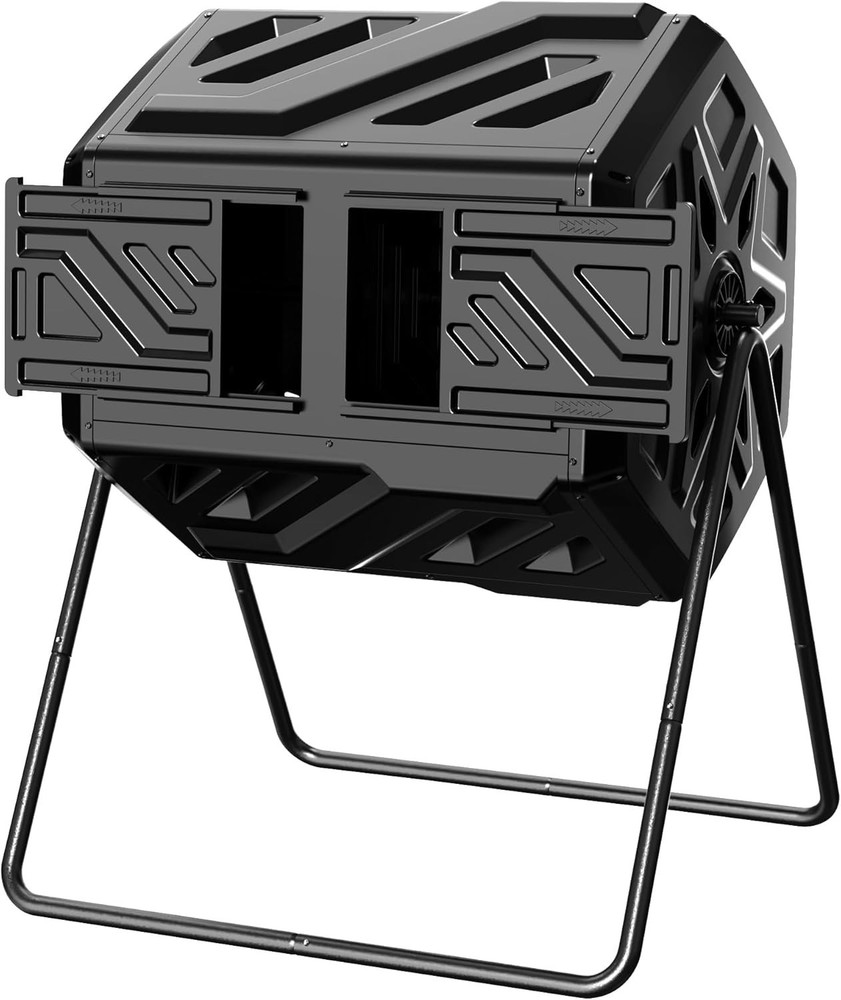 43 Gallon Compost Bin W/ Gloves Fast Assembly & Easy Setup Outdoor Compost