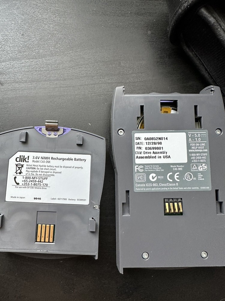 Iomega Clik C40-IME Flash Memory Reader C40-IME + Case Rare