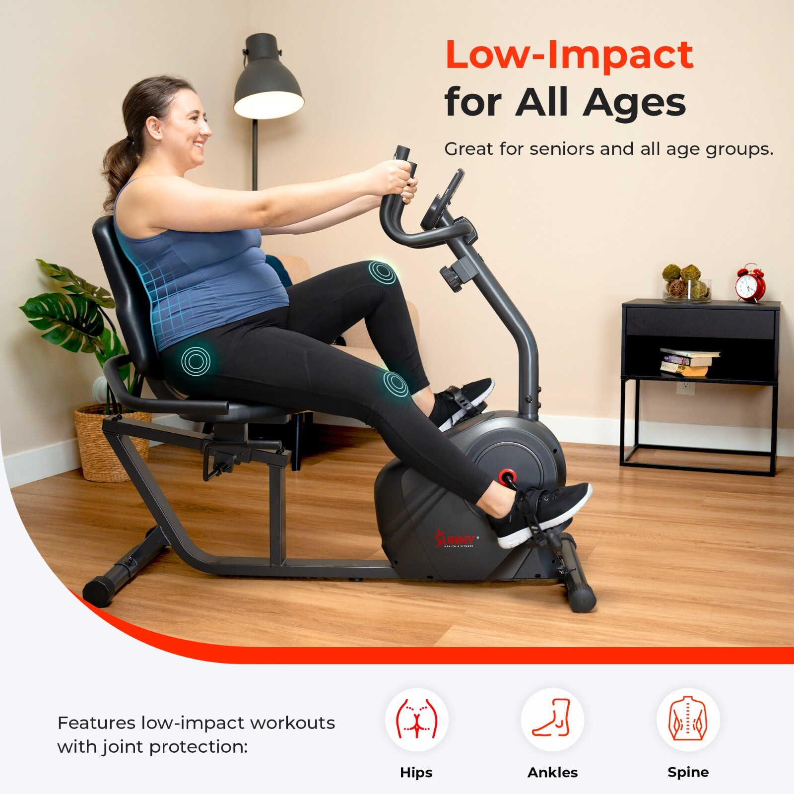 SMART Recumbent Exercise Bike Full Body Home Workout Machine Cycling Fitness