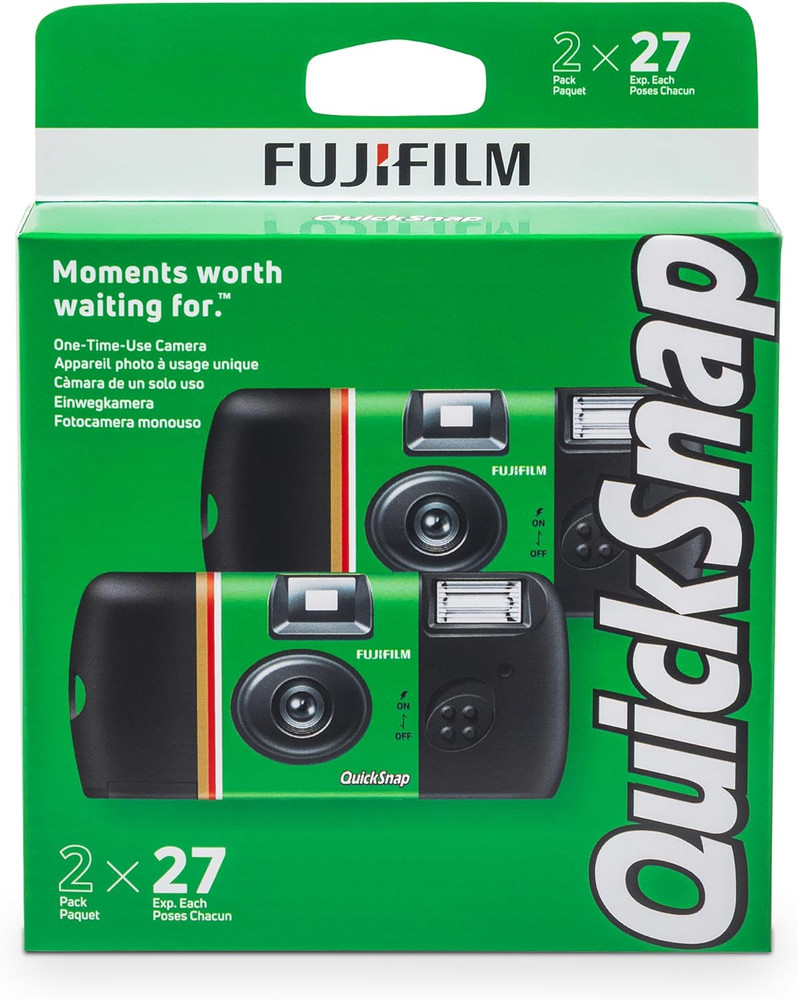 Quicksnap Flash 400 One-Time-Use Camera - 2 Pack