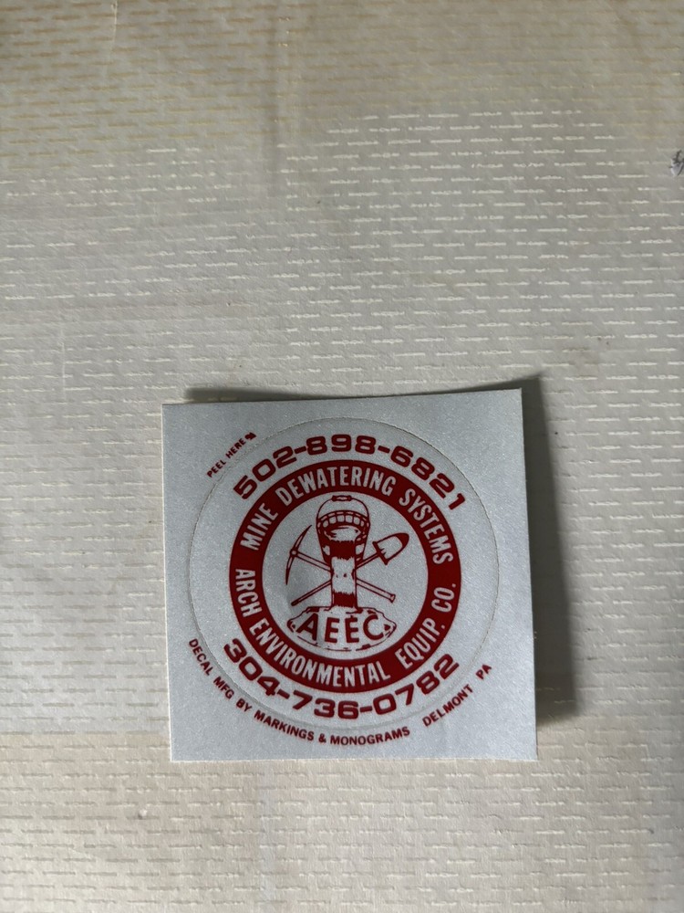 COAL MINING STICKERS Nice Older Vendor