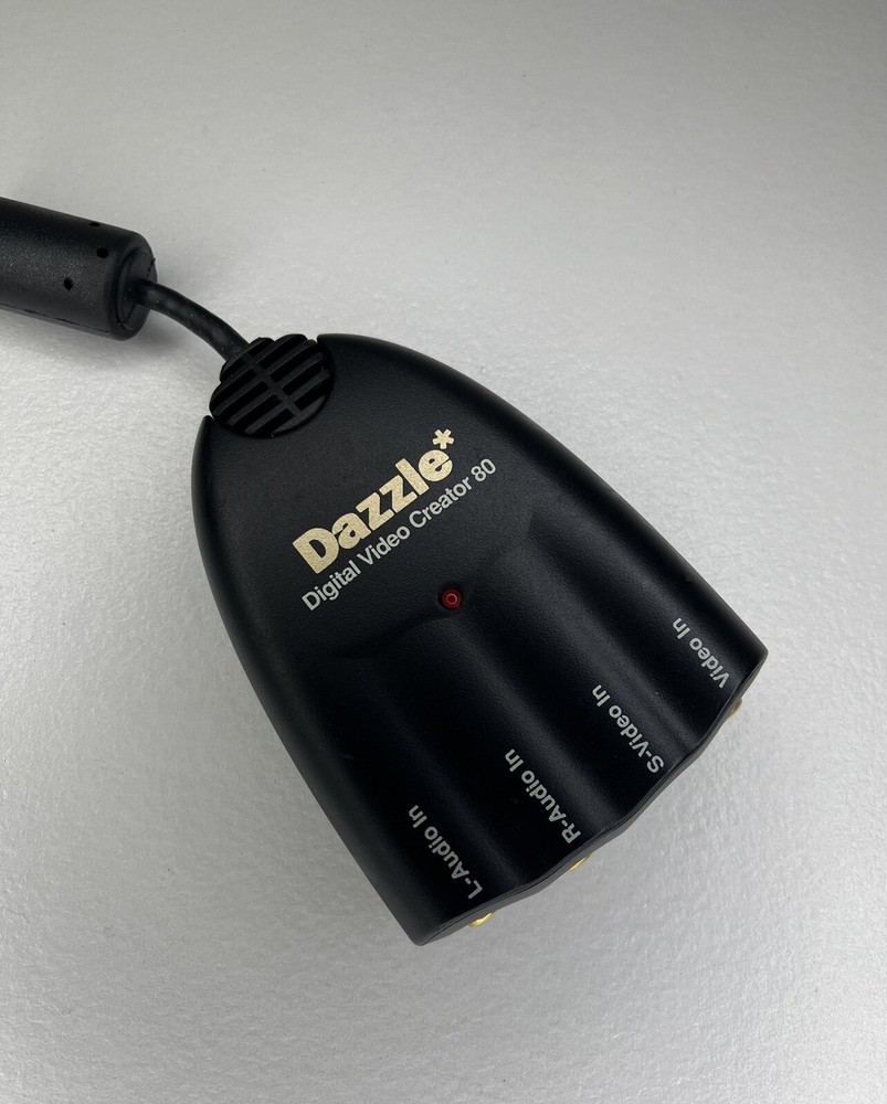 DAZZLE DVC-80 Digital Video Creator 80 Video Capture Device RCA USB Cable (A6)