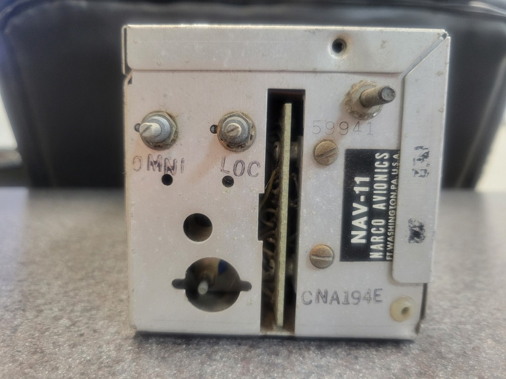 Narco Avionics Nav-11 VOR/ LOC/NAV Indicator