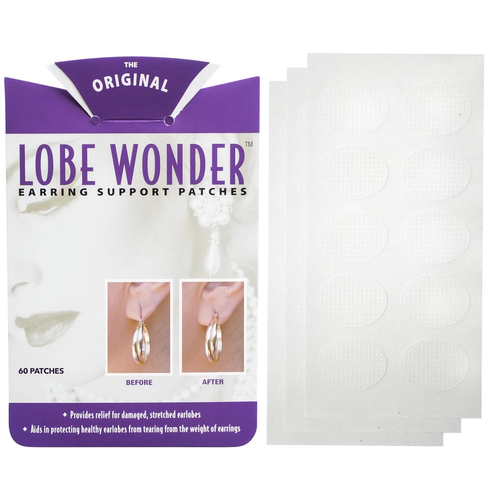 Lobe Wonder - The Original Ear Lobe Support Patch For Pierced Ears -