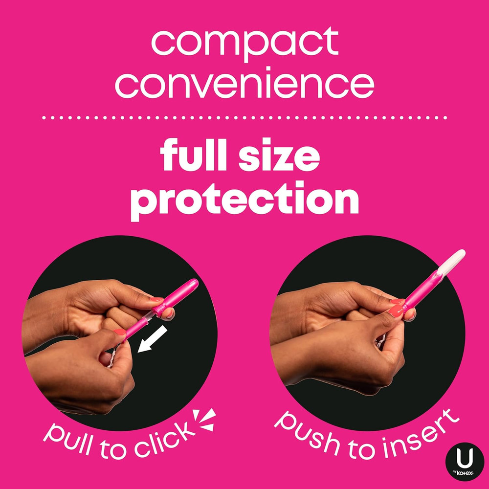 Tampons, Click Compact, Super plus Absorbency, Unscented, 45 Count