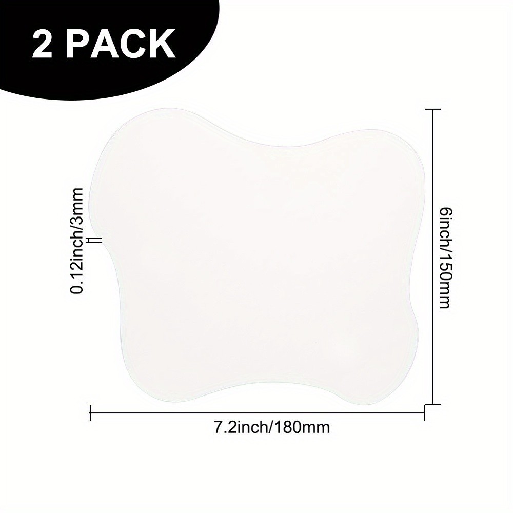 1set 2pcs Acrylic Cup Coasters 2 colors Ins Irregular Coaster Clear Cloud Shape