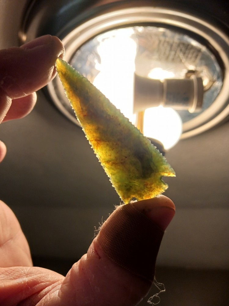 Modern Bloodstone Corner Notch Illinois Arrowhead