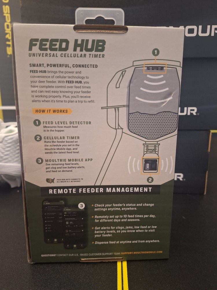 Moultrie Mobile Feed Hub Universal Cellular Timer - New Sealed Box