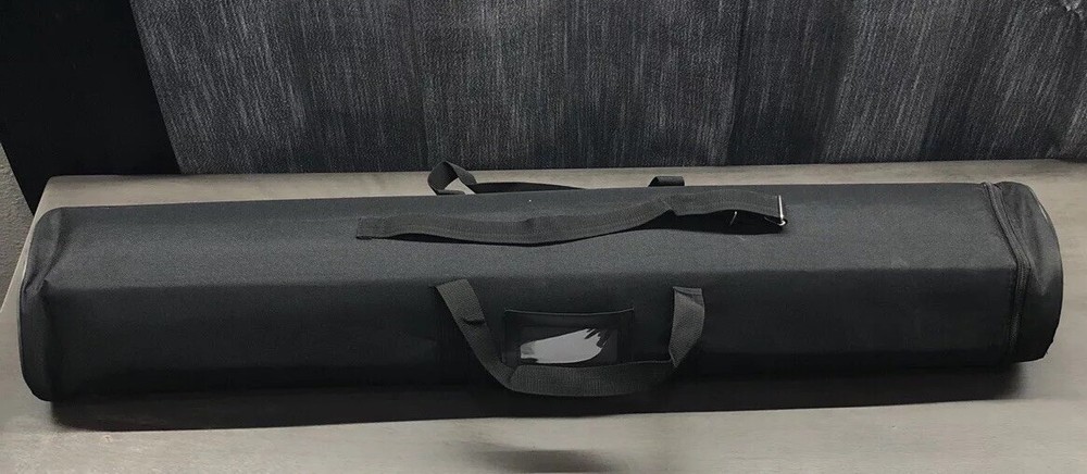 Double Sided Retractable Pull Banner Stand 33”x78” Visual Area Driving Safely