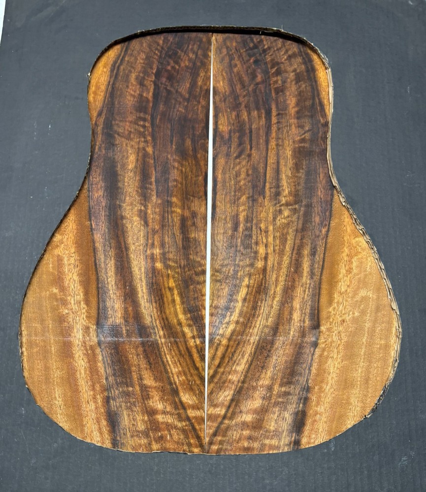 Flame Chocolate Mango Dreadnought Guitar Back Set #242