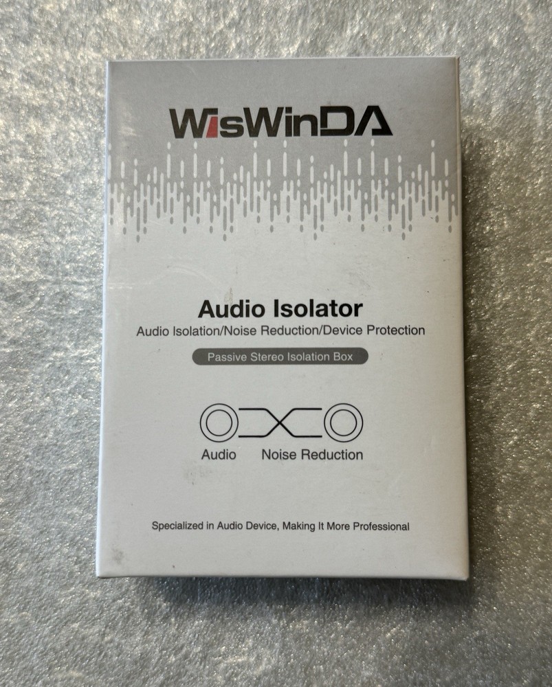 WisWinDA Stereo Audio Isolator / Noise Reduction RCA-2