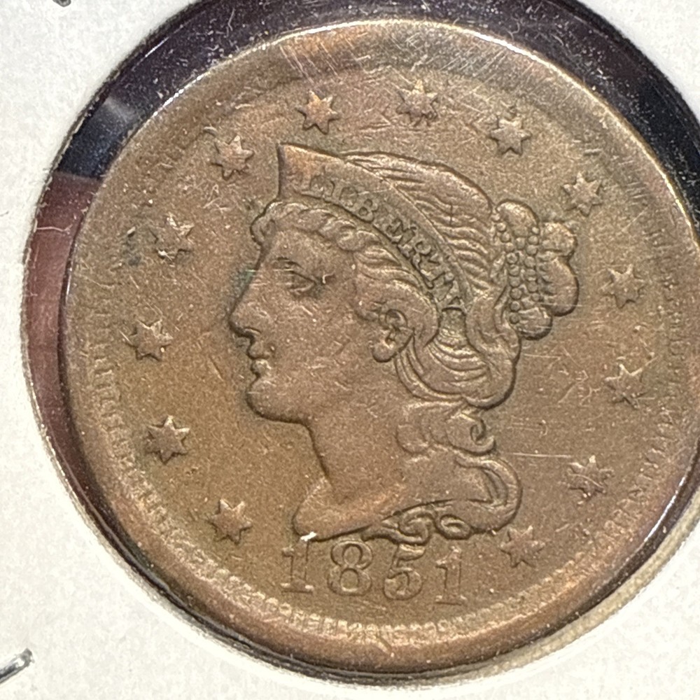 1851 US Large Cent