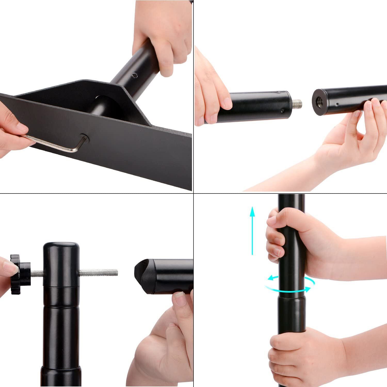 8x10' Banner Stand Step and Repeat Adjustable Telescopic Trade Show Backdrop