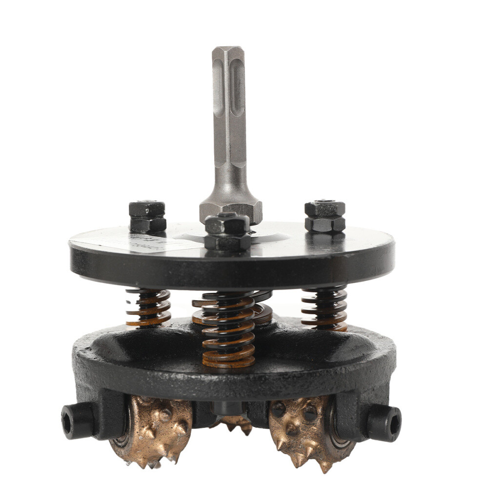 Three-Head Alloy Grinding Disc Concrete Wall Roller Plate Chiseling Hammer Head