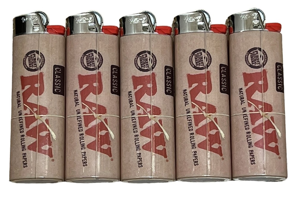 RAW CLASSIC BIC LIGHTERS 5 COUNT