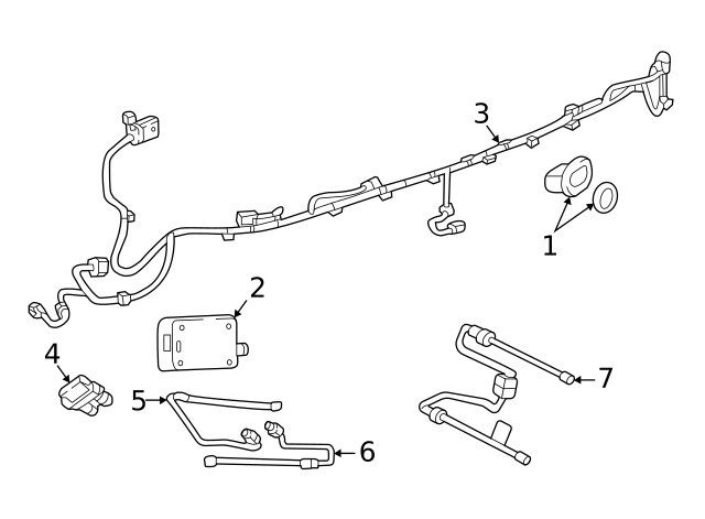 Genuine GM Passenger Side Obstacle Detection Control Module 42625293