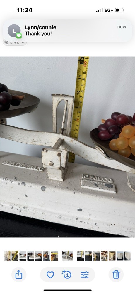 VINTAGE CAST IRON PORTEE MAX SCALE