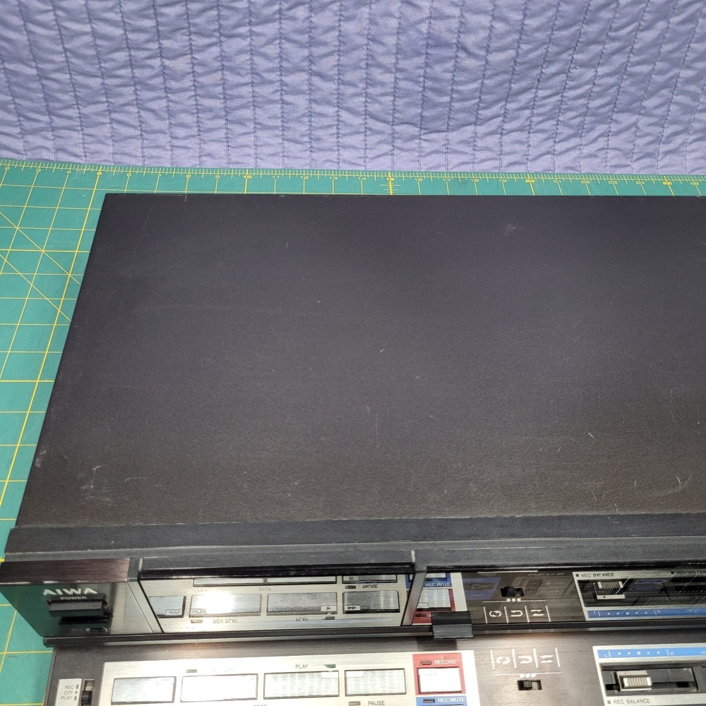 Vintage AIWA R450U Auto Reverse Cassette Deck Tested Working